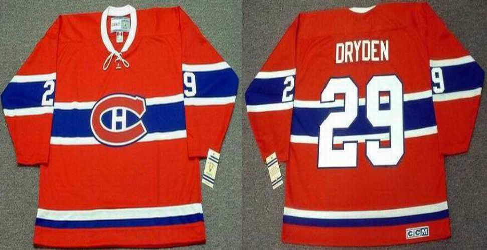 2019 Men Montreal Canadiens #29 Dryden Red CCM NHL jerseys